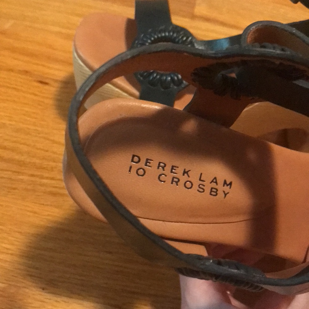 Derek Lam 10 Crosby platforms. Size 7/7.5. Dark green. - Picture 2 of 6